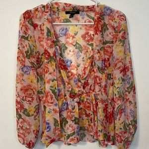 Floral Forever 21 long sleeve small